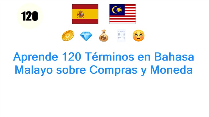 Aprende 120 Términos en Bahasa Malayo sobre Compras y Moneda